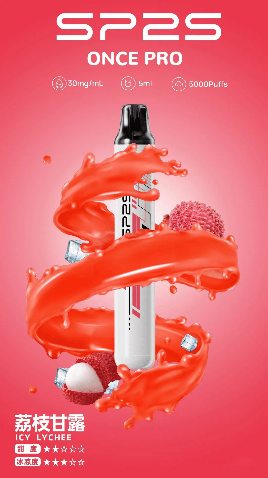 SP2S思博瑞 ONCE PRO 拋棄式電子煙 5000口