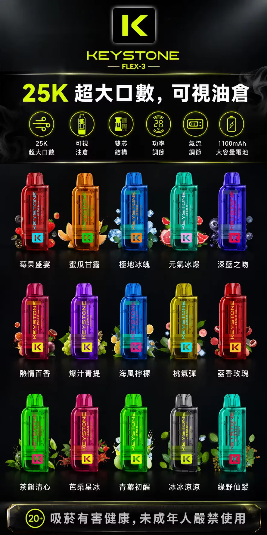 鑰石 FLEX-3 煙彈